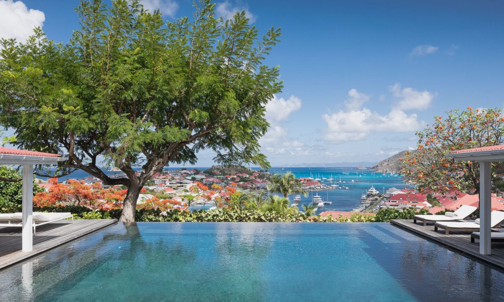 scenic view from a villa in gustavia